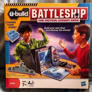 Hasbro U-Build Battleship Game - Blue and Red